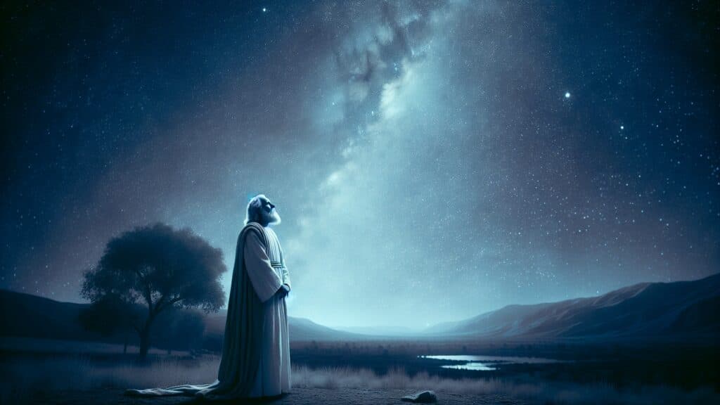 ai illustrative of abraham and the stars