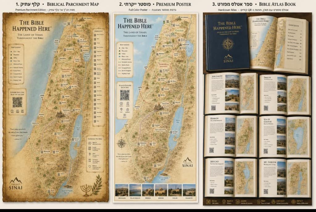 “The Bible Happened Here” — Hardcover Bible Atlas