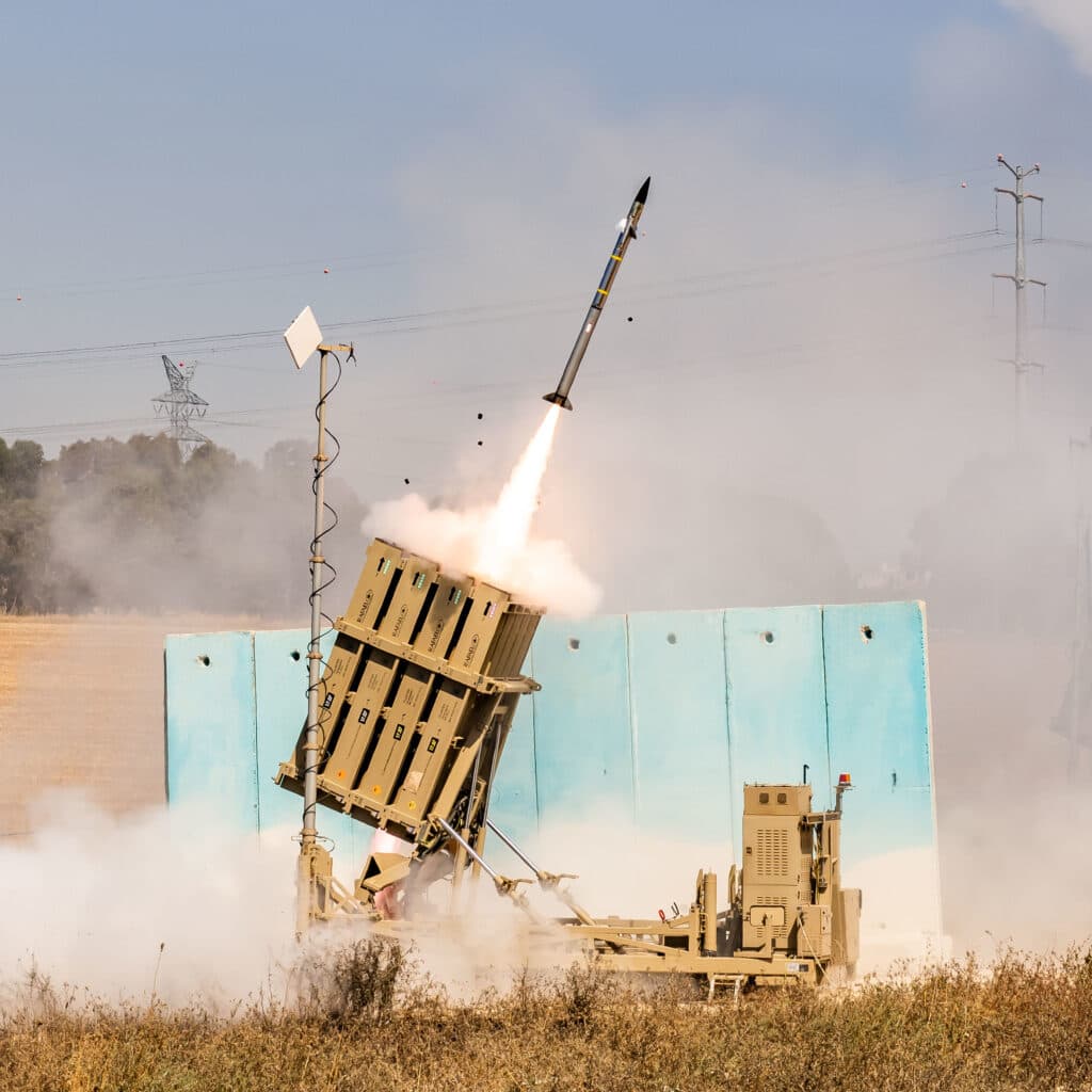 IDF Iron Dome firing interceptor