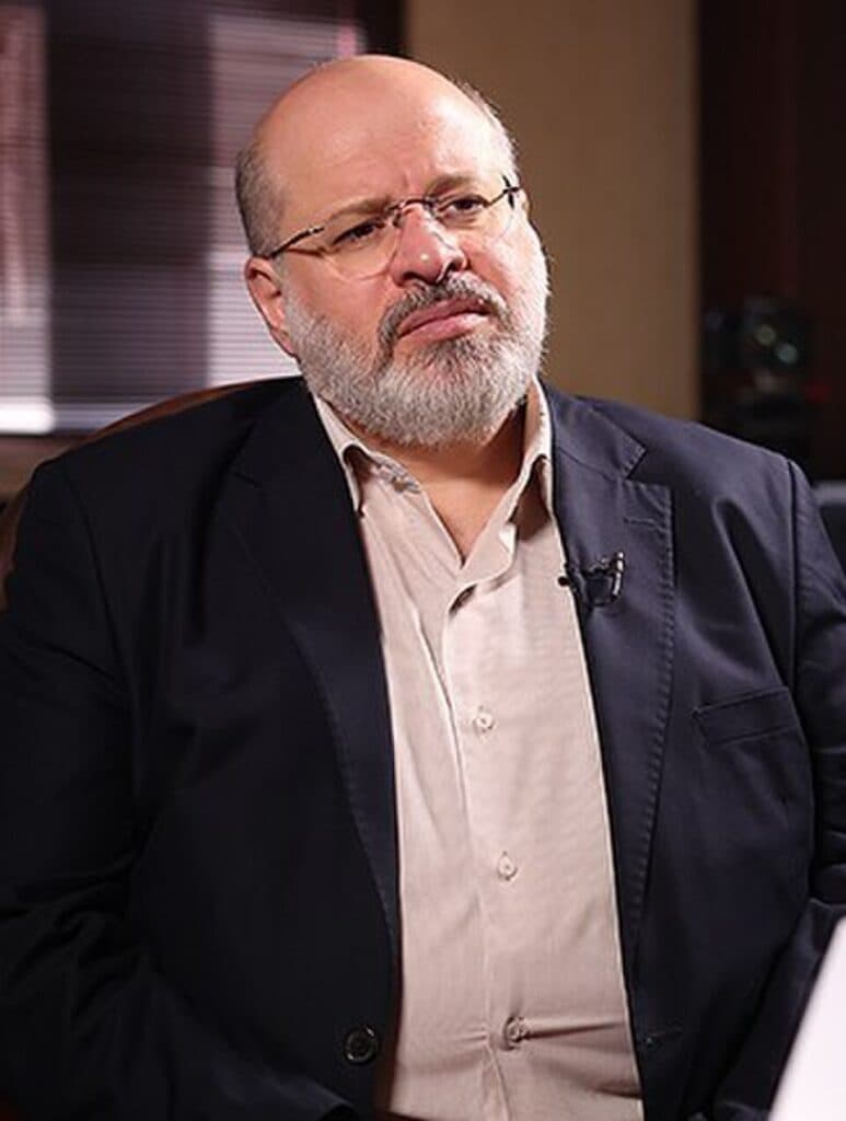 Hamas representative Khaled Qaddoumi visiting the Tasnim News Agency office in Tehran.