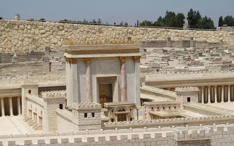 model of the second temple from the israel museum